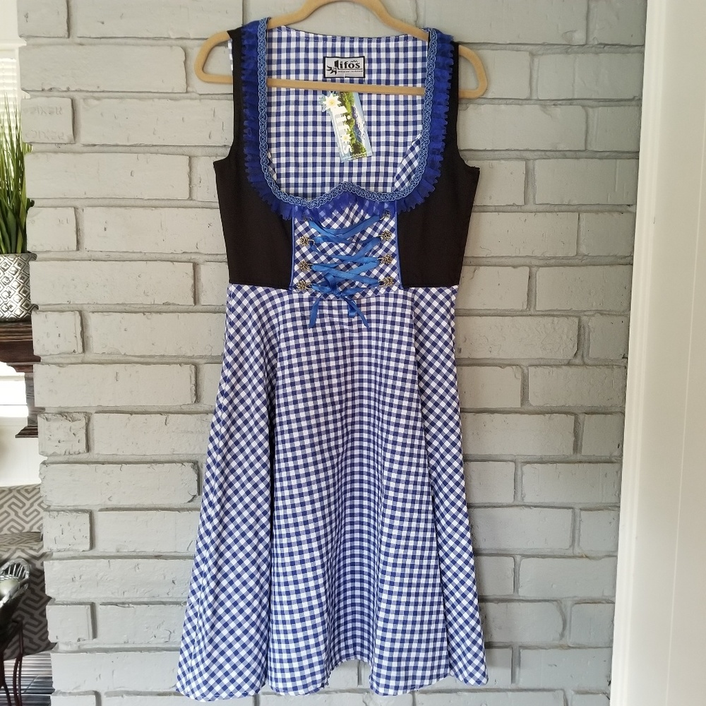 New Dirndl Dress Oktoberfest Beer Maid Costume